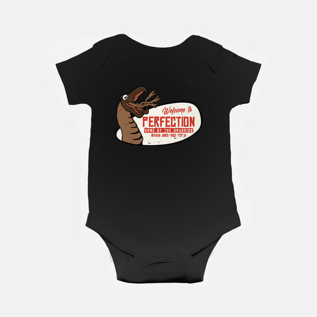 Welcome To The Perfection-Baby-Basic-Onesie-Melonseta