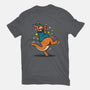 Breakdancing Kangaroo-Womens-Fitted-Tee-Boggs Nicolas