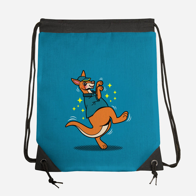 Breakdancing Kangaroo-None-Drawstring-Bag-Boggs Nicolas