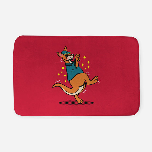 Breakdancing Kangaroo-None-Memory Foam-Bath Mat-Boggs Nicolas