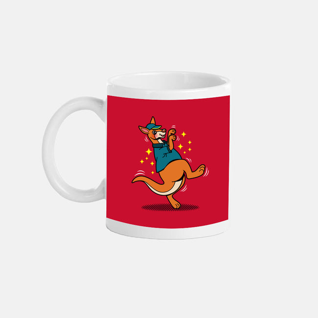 Breakdancing Kangaroo-None-Mug-Drinkware-Boggs Nicolas