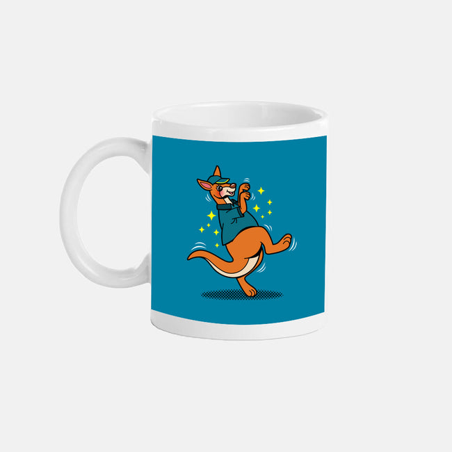 Breakdancing Kangaroo-None-Mug-Drinkware-Boggs Nicolas