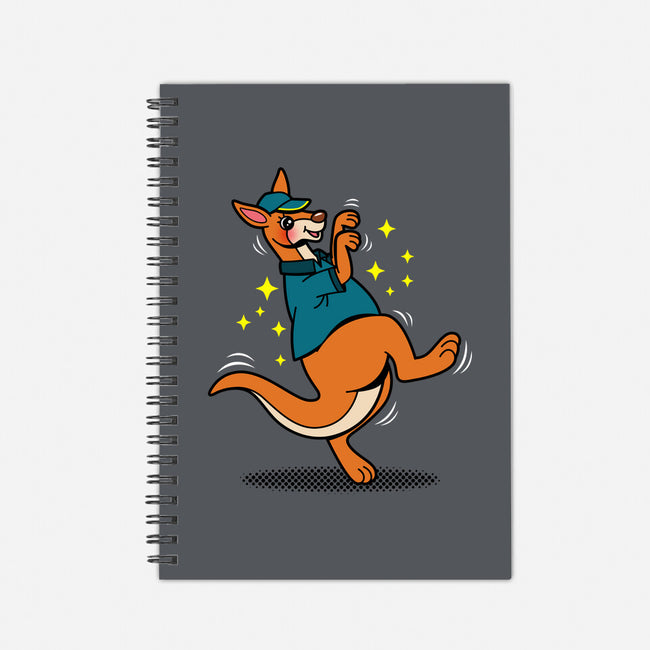 Breakdancing Kangaroo-None-Dot Grid-Notebook-Boggs Nicolas