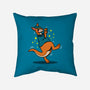 Breakdancing Kangaroo-None-Non-Removable Cover w Insert-Throw Pillow-Boggs Nicolas