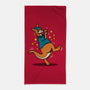 Breakdancing Kangaroo-None-Beach-Towel-Boggs Nicolas