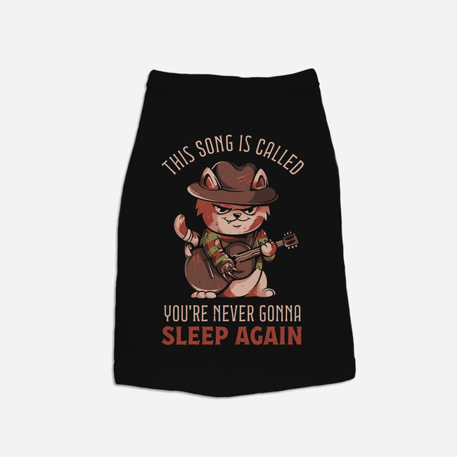 Never Sleep Again Song-Cat-Basic-Pet Tank-eduely