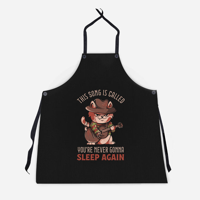 Never Sleep Again Song-Unisex-Kitchen-Apron-eduely