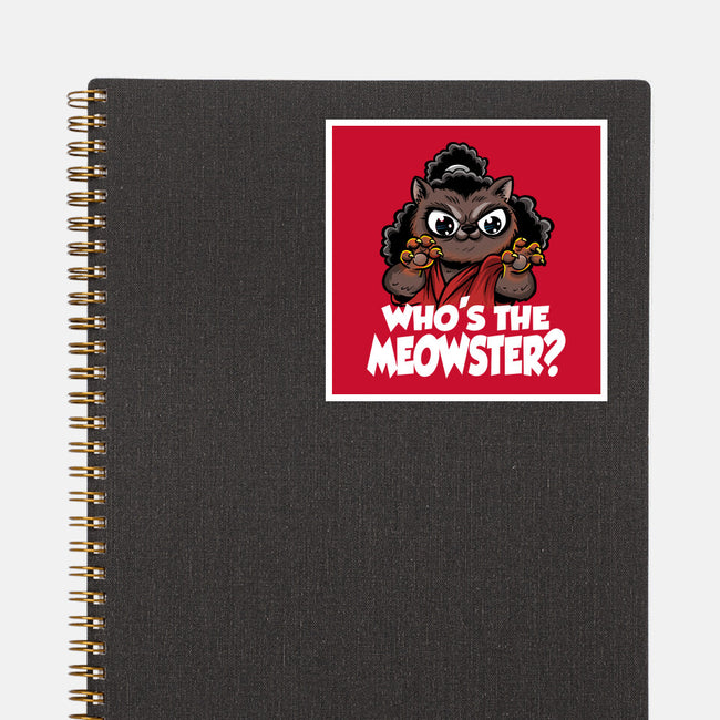 The Meowster-None-Glossy-Sticker-zascanauta