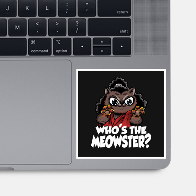 The Meowster-None-Glossy-Sticker-zascanauta