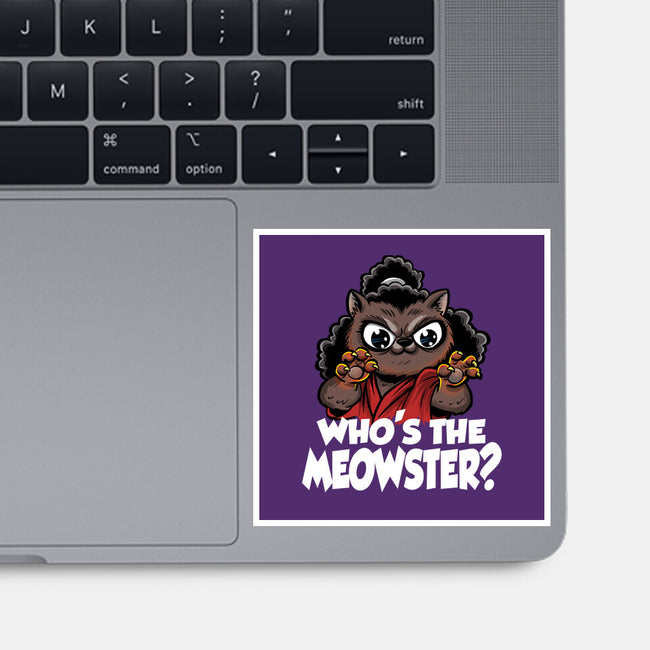 The Meowster-None-Glossy-Sticker-zascanauta