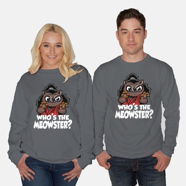 The Meowster-Unisex-Crew Neck-Sweatshirt-zascanauta