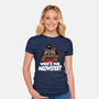 The Meowster-Womens-Fitted-Tee-zascanauta