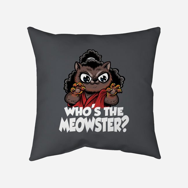 The Meowster-None-Removable Cover w Insert-Throw Pillow-zascanauta