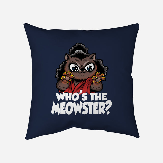 The Meowster-None-Removable Cover-Throw Pillow-zascanauta