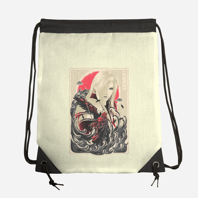 Great Wave Sephiroth-None-Drawstring-Bag-hypertwenty