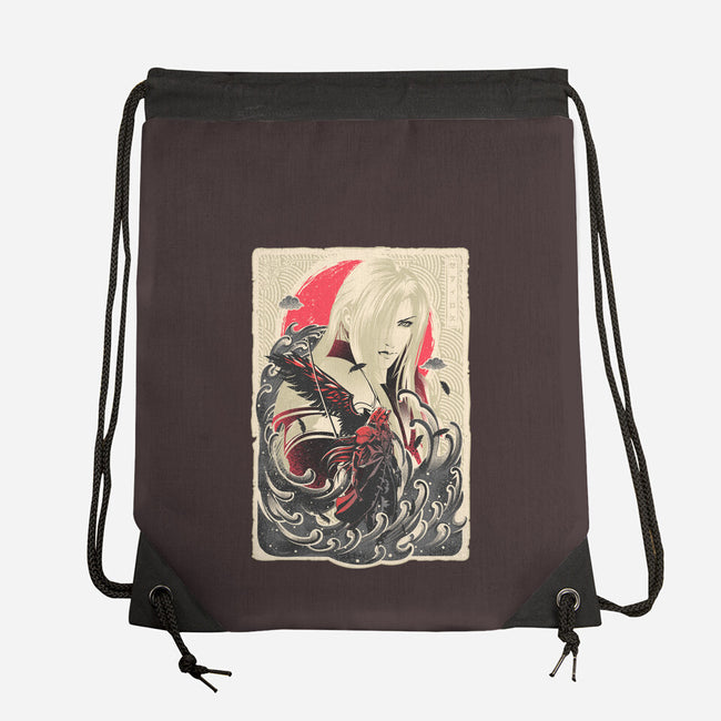 Great Wave Sephiroth-None-Drawstring-Bag-hypertwenty