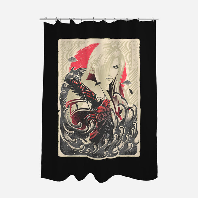 Great Wave Sephiroth-None-Polyester-Shower Curtain-hypertwenty