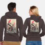 Great Wave Sephiroth-Unisex-Zip-Up-Sweatshirt-hypertwenty