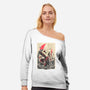 Great Wave Sephiroth-Womens-Off Shoulder-Sweatshirt-hypertwenty