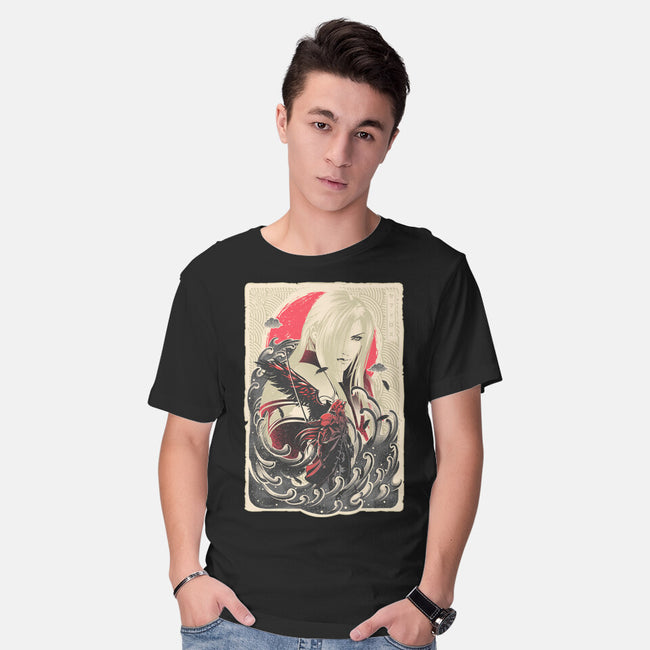 Great Wave Sephiroth-Mens-Basic-Tee-hypertwenty