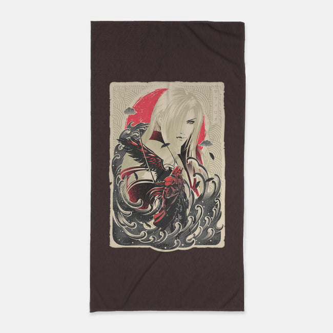 Great Wave Sephiroth-None-Beach-Towel-hypertwenty