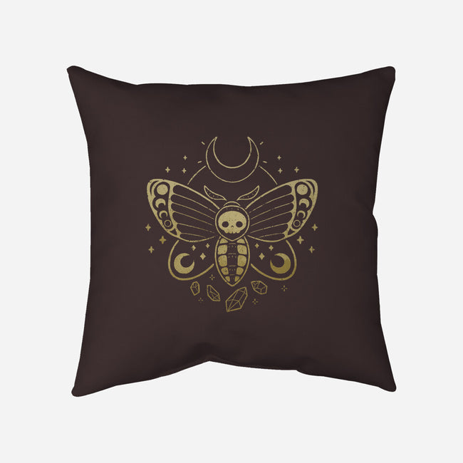 Deaths Head Moth-None-Non-Removable Cover w Insert-Throw Pillow-xMorfina