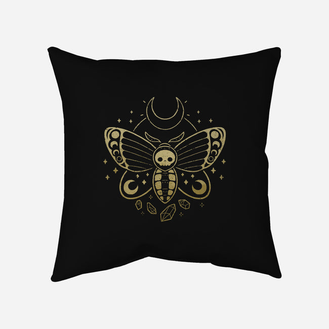 Deaths Head Moth-None-Removable Cover-Throw Pillow-xMorfina