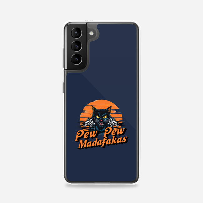 Pew Pew Cat-Samsung-Snap-Phone Case-Cool Designs