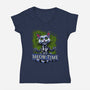 Kitten Juice-Womens-V-Neck-Tee-daobiwan