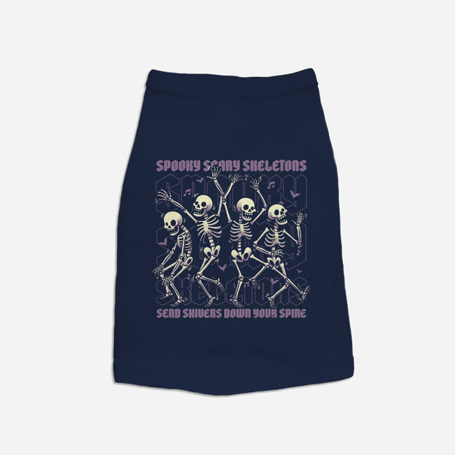 Spooky Skeletons Dance-Dog-Basic-Pet Tank-Studio Mootant