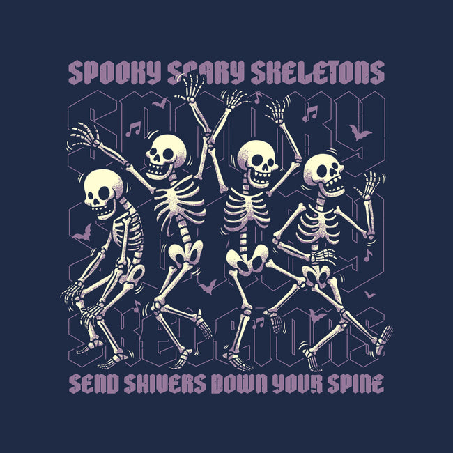 Spooky Skeletons Dance-None-Non-Removable Cover w Insert-Throw Pillow-Studio Mootant