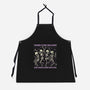 Spooky Skeletons Dance-Unisex-Kitchen-Apron-Studio Mootant