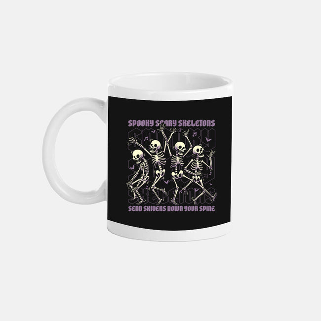 Spooky Skeletons Dance-None-Mug-Drinkware-Studio Mootant