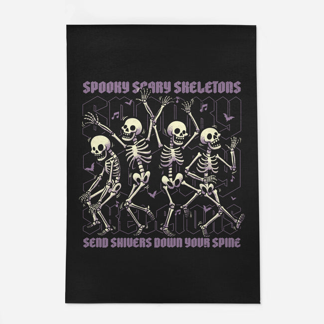 Spooky Skeletons Dance-None-Indoor-Rug-Studio Mootant