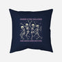 Spooky Skeletons Dance-None-Removable Cover-Throw Pillow-Studio Mootant