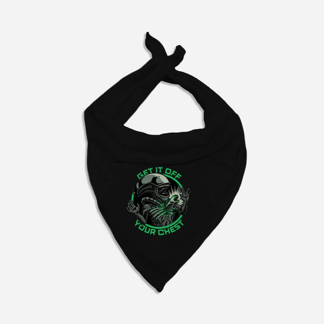 Alien Chest Therapy-Dog-Bandana-Pet Collar-Studio Mootant