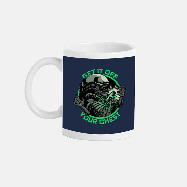 Alien Chest Therapy-None-Mug-Drinkware-Studio Mootant