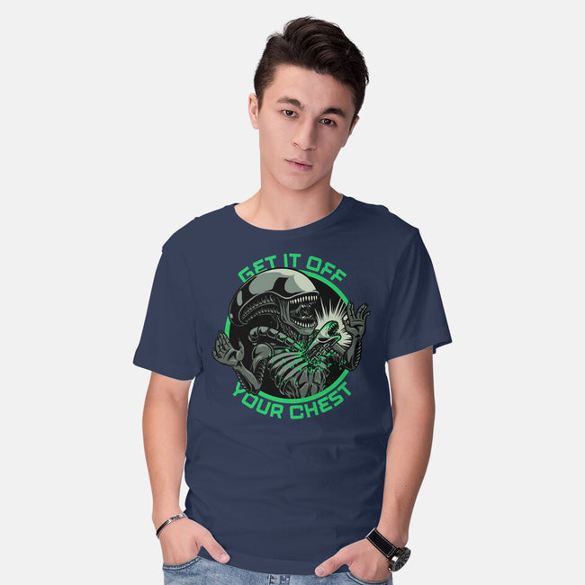 Alien Chest Therapy-Mens-Basic-Tee-Studio Mootant