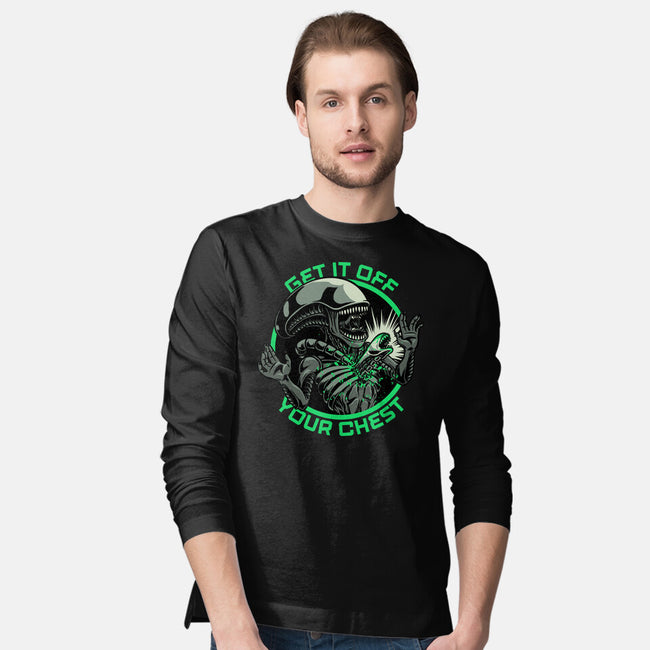 Alien Chest Therapy-Mens-Long Sleeved-Tee-Studio Mootant