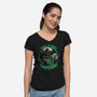 Alien Chest Therapy-Womens-V-Neck-Tee-Studio Mootant