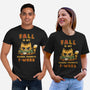 Fall Feline-Unisex-Basic-Tee-kg07