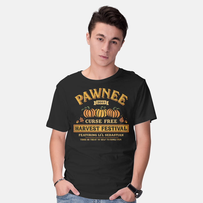 Pawnee Vintage Harvest Festival-Mens-Basic-Tee-kg07