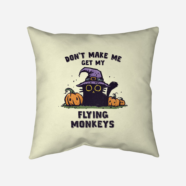 Get My Flying Monkeys-None-Non-Removable Cover w Insert-Throw Pillow-kg07