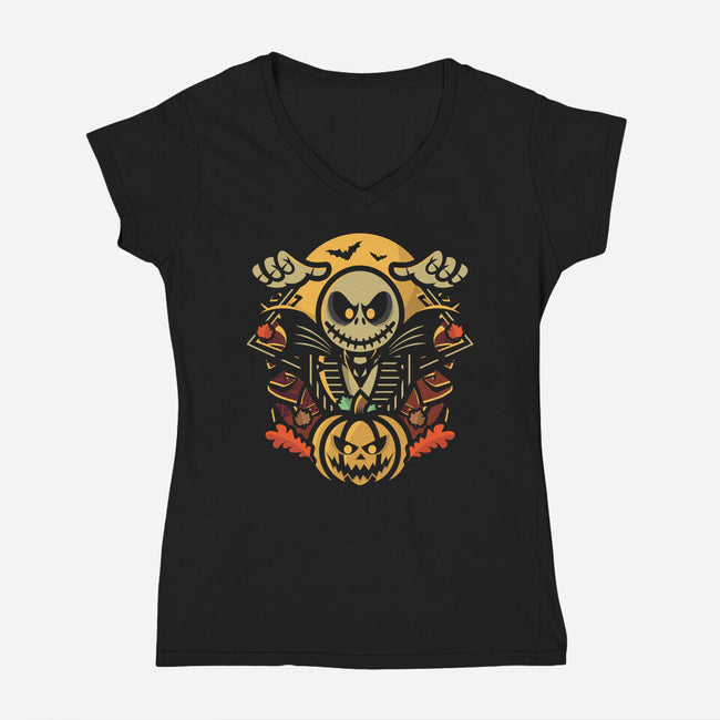 Fall Jack-Womens-V-Neck-Tee-jrberger