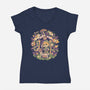 Brave Garden-Womens-V-Neck-Tee-eduely