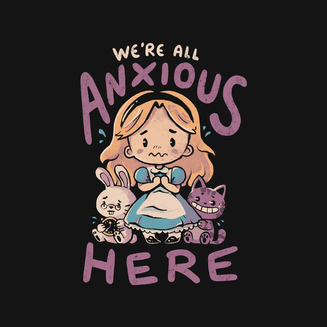 All Anxious Here-Womens-V-Neck-Tee-eduely