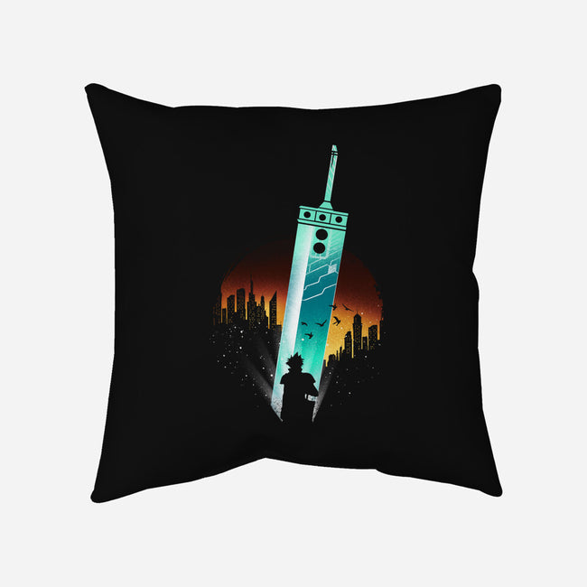 Buster Sword-None-Non-Removable Cover w Insert-Throw Pillow-dandingeroz