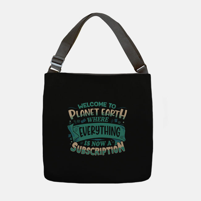 Everything Is A Subscription-None-Adjustable Tote-Bag-rocketman_art