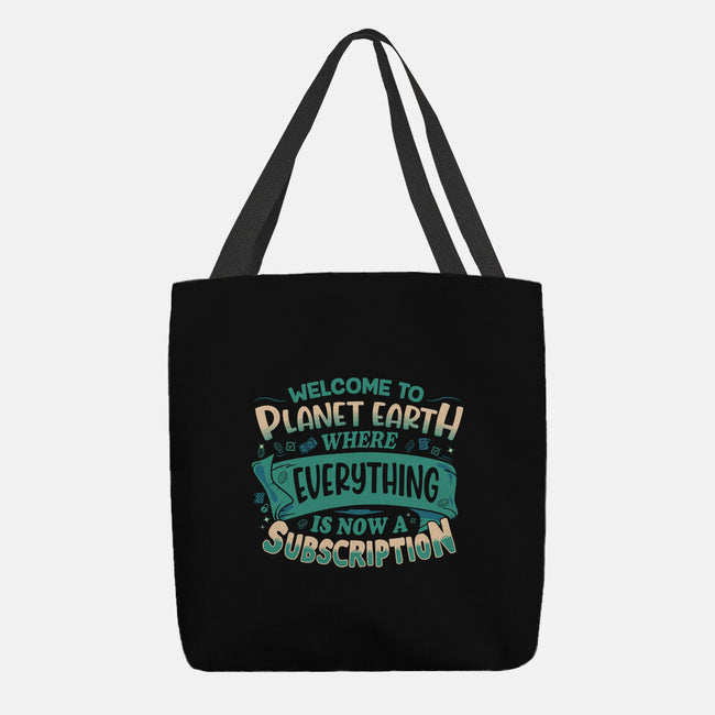 Everything Is A Subscription-None-Basic Tote-Bag-rocketman_art