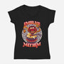 Embrace Mayhem-Womens-V-Neck-Tee-rmatix